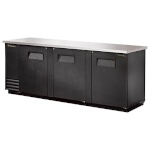 True TBB-4PT - Back Bar Cooler, pass-thru, three-section, 90-3/8